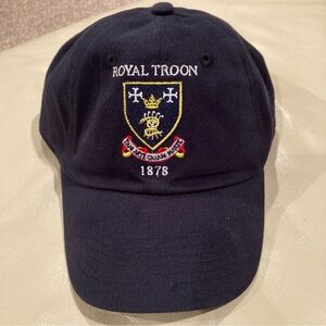 Royal Troon Cap Hat - Navy - Authentic - Purchased in Scotland @ Royal Troon